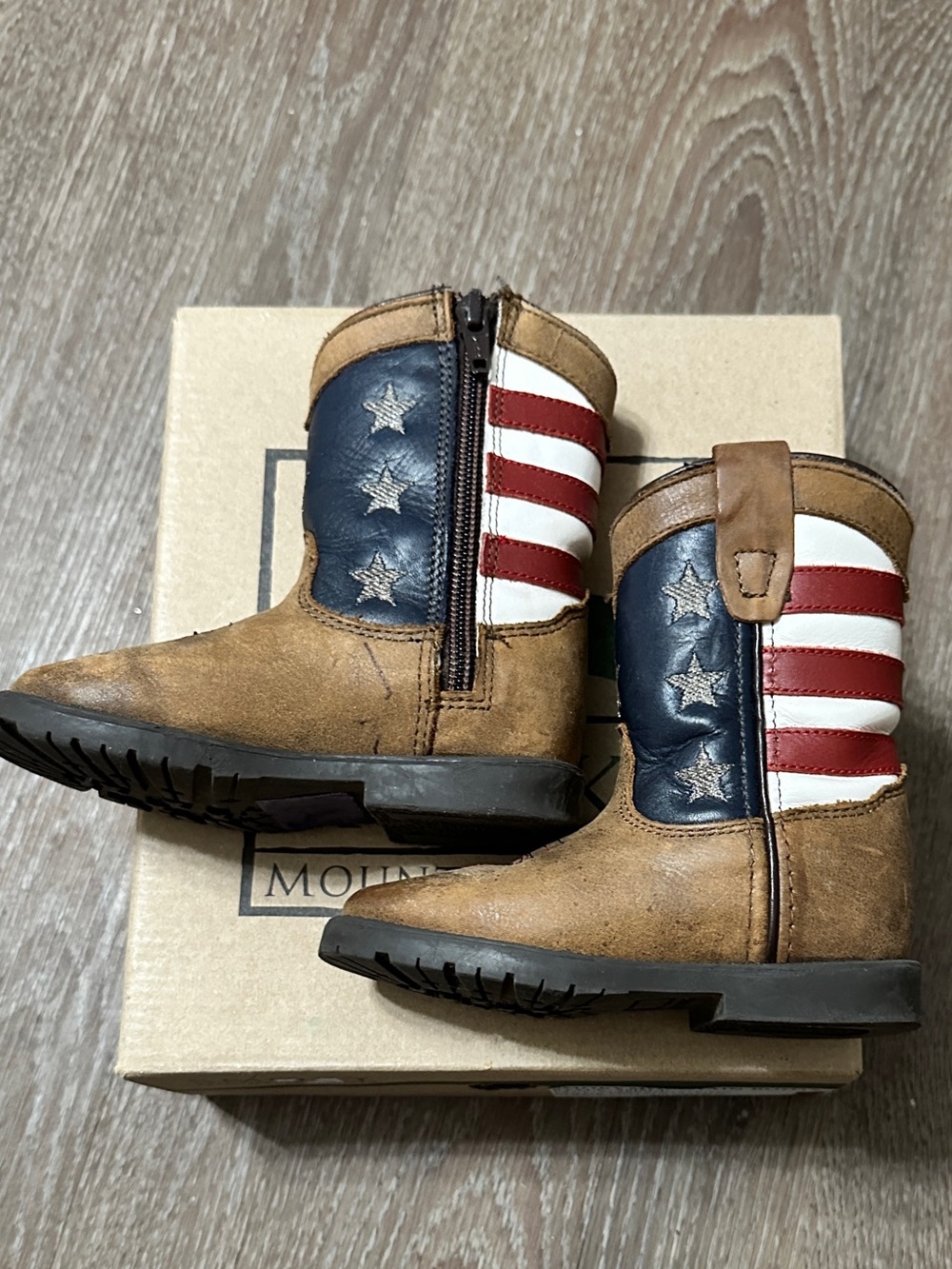 SMOKY MOUNTAIN BOOTS
STYLE 3800 STARS AND STRIPES -VINTAGE BROWN Size 6 Toddler - Picture 5 of 8